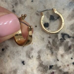 3/$12 Gold hoop earrings